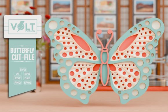Colorful Butterfly SVG Crafting Design
