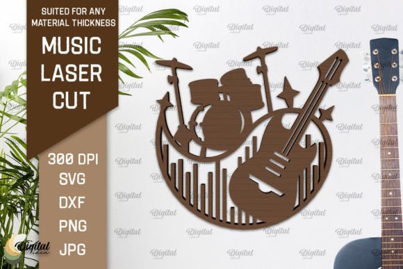 Create a Musical Ambiance with Laser Cut Wooden Music Wall Decor