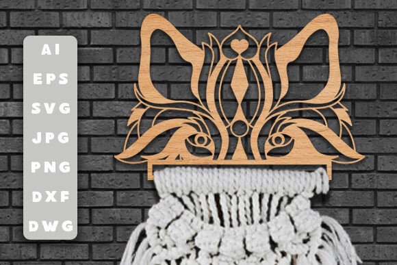 Create a Striking Wolf Hanger with Macrame SVG Files