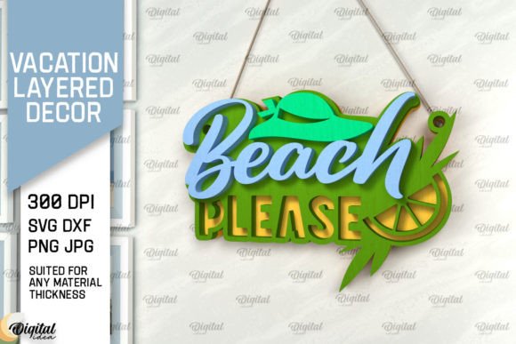 Create H1 From Vacation Layered Decor Laser Cut MAXIMUM 60 CHARACTERS