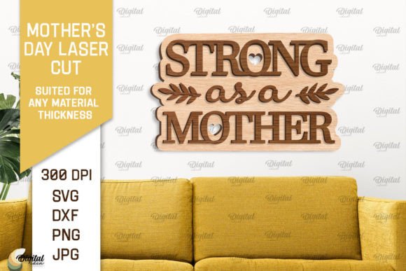 Elegant Laser Cut Wall Decor for Mother's Day
