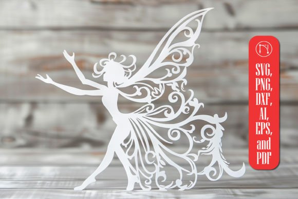 Enchanting Laser Cut Wood Fairy SVG Cut File
