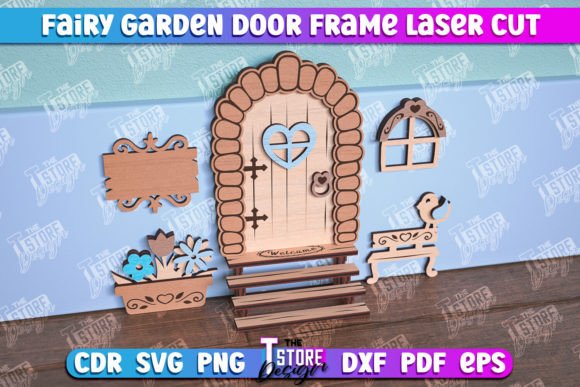 Fairy Garden Door Laser Cut Design: Enchanting Details