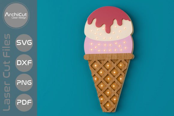 Ice Cream Summer Beach Led Light Laser