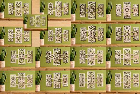 Laser Cut Wall Art Panels Bundle: Elevate Your Space
