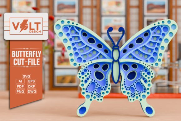 Stunning Butterfly 3D SVG Papercut for Crafters