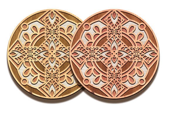 Wall Art Laser Cut 3d Mandala Svg